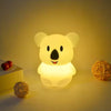 Cute Koala Silicone Lamp Pat Sensor Touch Sensitive Rechargeable Dimming Night Lights