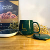 Portable Coffee Cup Warmer Set – Ceramic Mug & Heating Pad for Hot Drinks