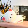 Cute Kitten Silicone LED Touch Control Rechargeable Lamp – Soft & Modern Design