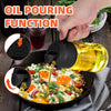 2 in 1 Glass Oil Sprayer Bottle with Pourer - Kitchen Oil Dispenser for Healthy Cooking